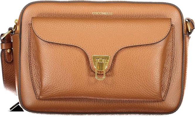 Coccinelle Marrone Leather Women Bag Bruin