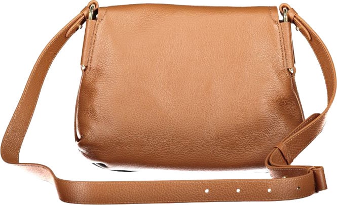 Coccinelle Marrone Leather Women Handbag Bruin