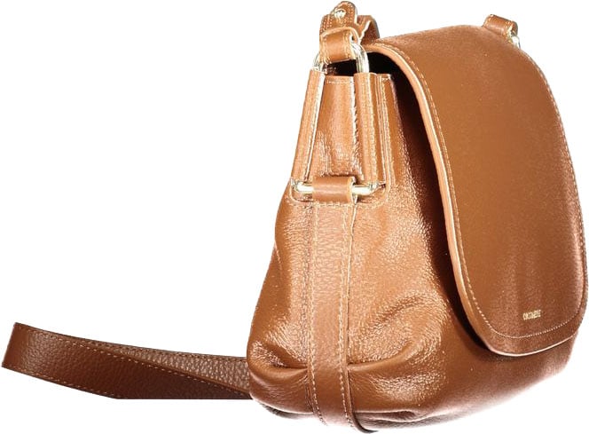 Coccinelle Marrone Leather Women Handbag Bruin