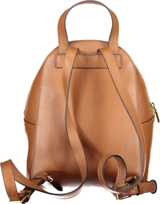 Coccinelle Marrone Leather Women Backpack Bruin