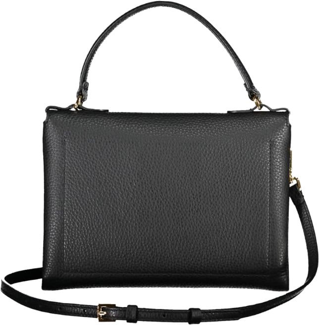 Coccinelle Black Leather Women Handbag Zwart
