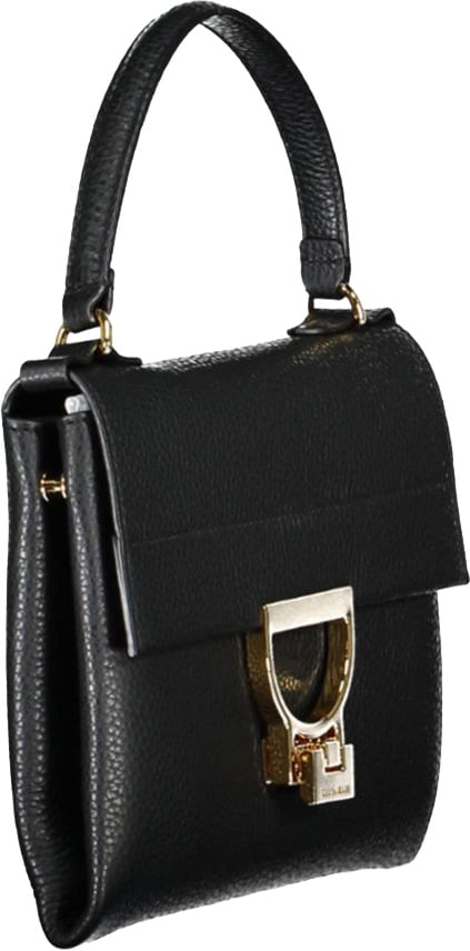 Coccinelle Black Leather Women Handbag Zwart