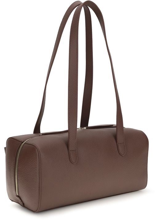 Coccinelle Brown Calf Leather Bos Taurus Shoulder Bag Bruin