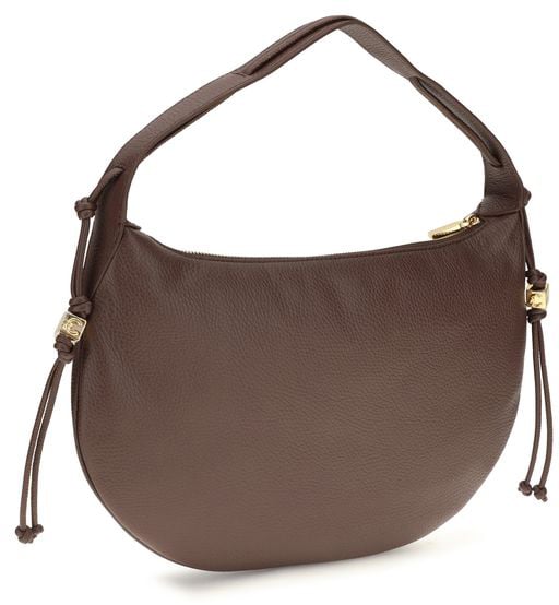 Coccinelle Brown Calf Leather Bos Taurus Shoulder Bag Bruin