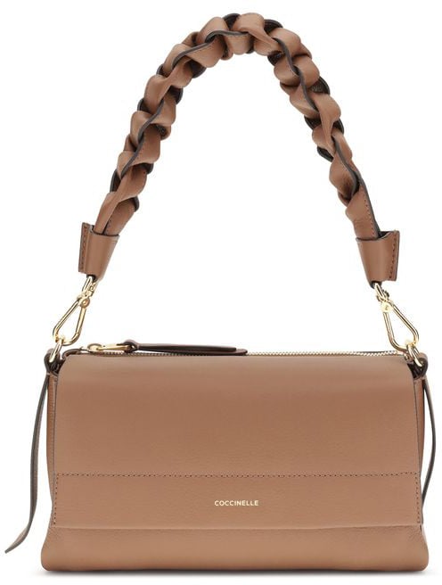 Coccinelle Coccinelle Beige Calf Leather Bos Taurus Shoulder Bag Beige
