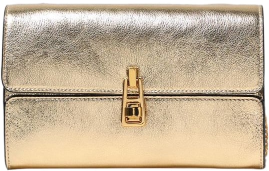 Coccinelle Coccinelle Gold Leather Shoulder Bag Goud