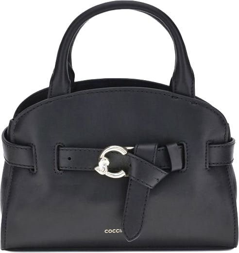 Coccinelle Coccinelle Black Calf Leather Bos Taurus Handbag Zwart