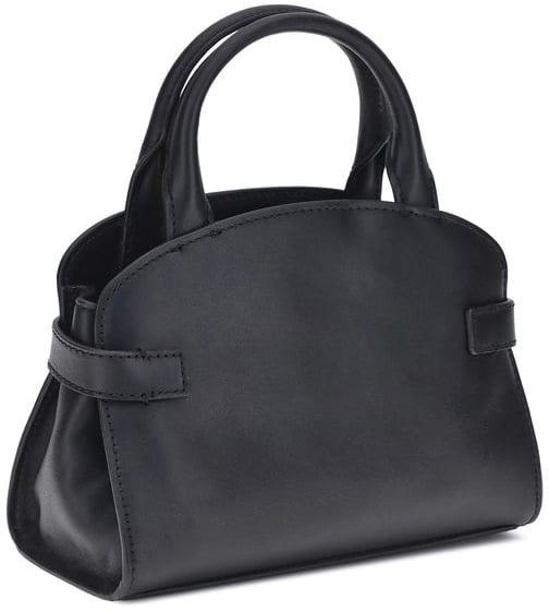 Coccinelle Coccinelle Black Calf Leather Bos Taurus Handbag Zwart