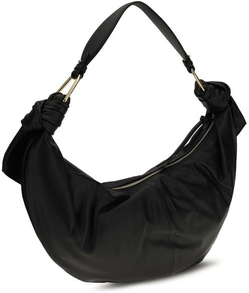 Coccinelle Coccinelle Black Calf Leather Bos Taurus Shoulder Bag Zwart