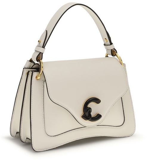 Coccinelle Coccinelle Beige Calf Leather Bos Taurus Shoulder Bag Beige