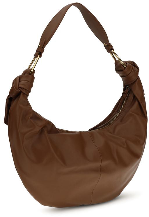Coccinelle Coccinelle Brown Calf Leather Bos Taurus Shoulder Bag Bruin