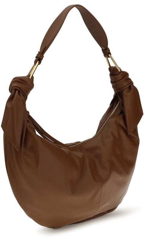 Coccinelle Coccinelle Brown Calf Leather Bos Taurus Shoulder Bag Bruin