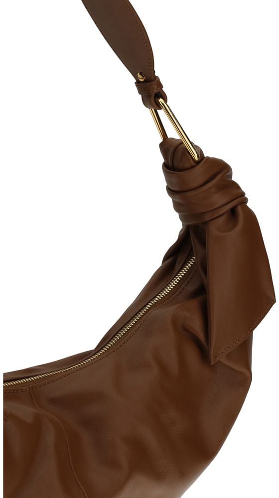 Coccinelle Coccinelle Brown Calf Leather Bos Taurus Shoulder Bag Bruin