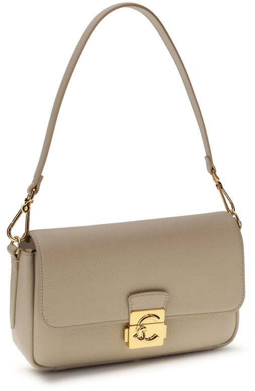 Coccinelle Coccinelle Beige Calf Leather Bos Taurus Shoulder Bag Beige