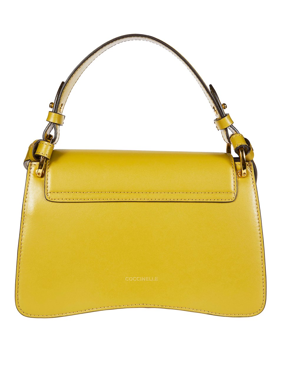 Coccinelle C-Me Calf Metallic Logo Handbag Goud