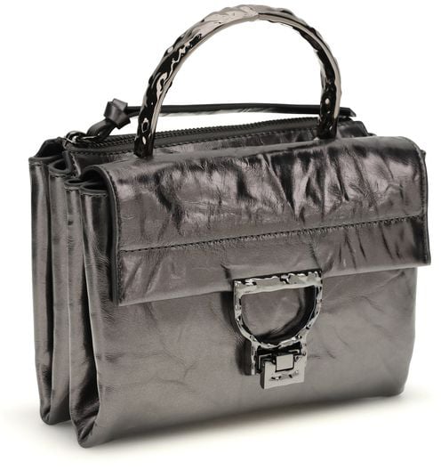 Coccinelle Coccinelle Black Calf Leather Bos Taurus Handbag Zwart