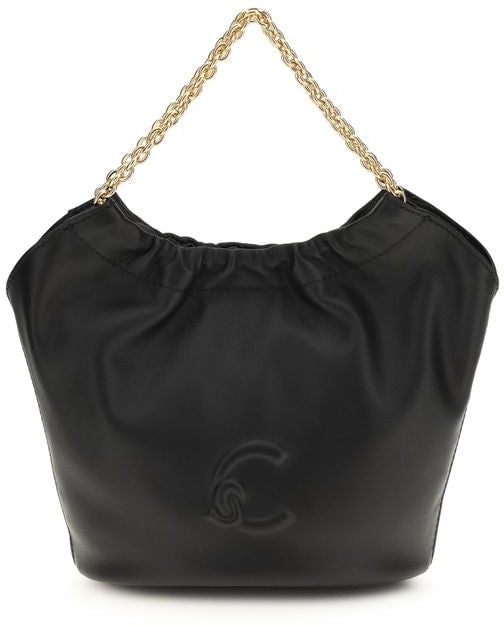 Coccinelle Coccinelle Black Calf Leather Bos Taurus Shoulder Bag Zwart