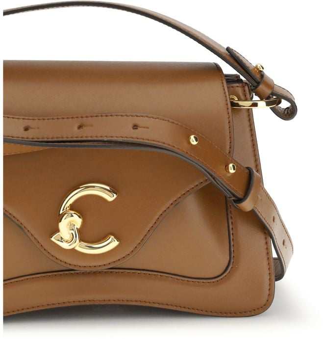 Coccinelle Coccinelle Brown Calf Leather Bos Taurus Handbag Bruin