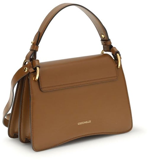 Coccinelle Coccinelle Brown Calf Leather Bos Taurus Handbag Bruin