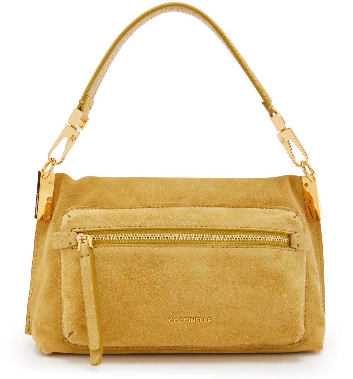 Coccinelle Hyle Suède Handtas Geel