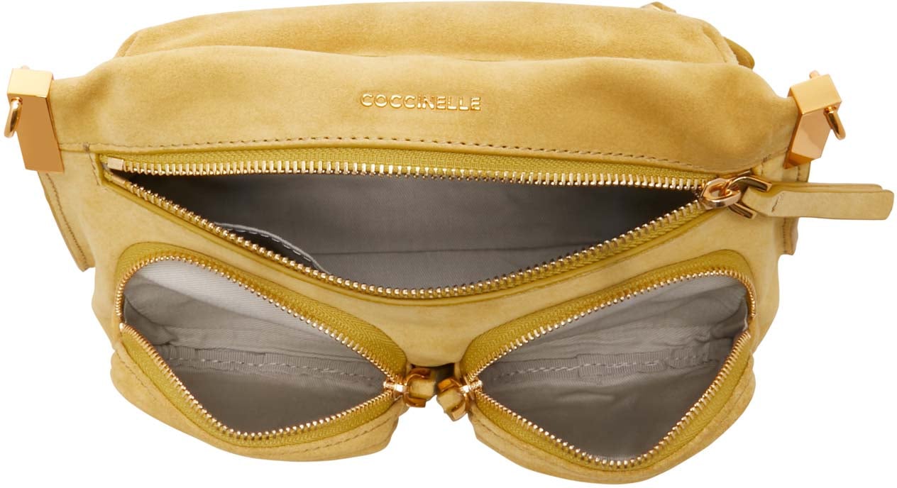 Coccinelle Hyle Suède Handtas Geel