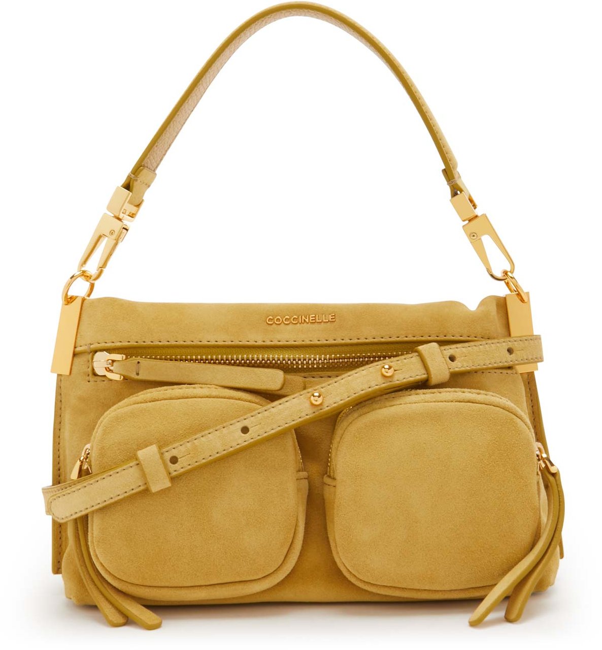 Coccinelle Hyle Suède Handtas Geel