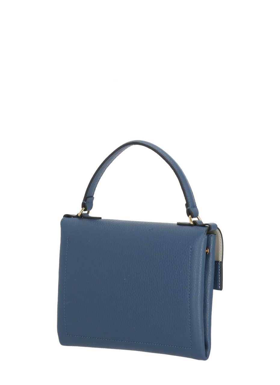 Coccinelle Structured Pebbled Leather Arlettis Bag Grijs