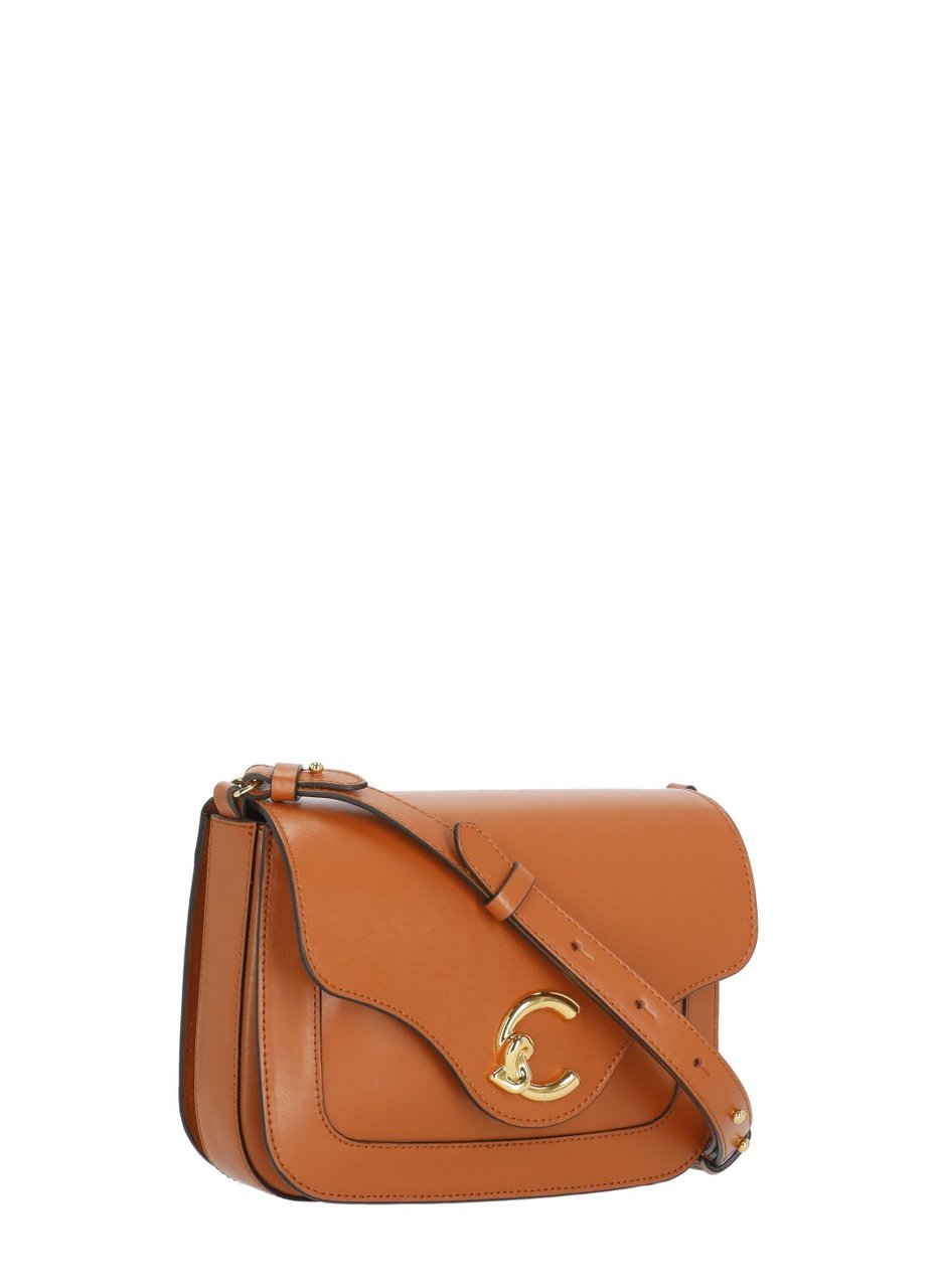 Coccinelle Structured Compact Leather C-Me Small Bag Oranje