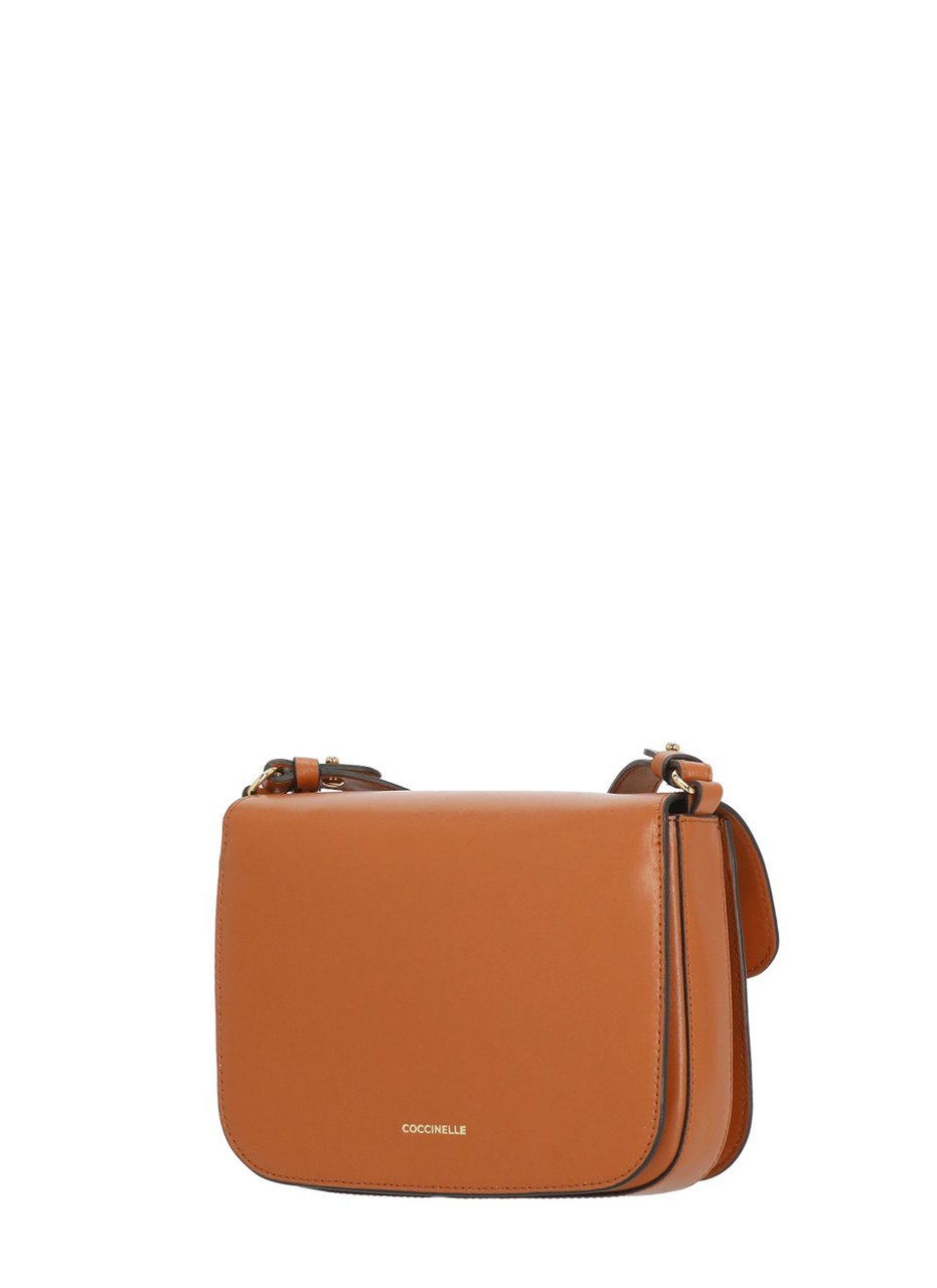 Coccinelle Structured Compact Leather C-Me Small Bag Oranje
