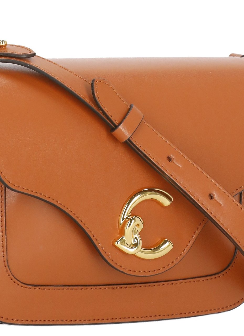 Coccinelle Structured Compact Leather C-Me Small Bag Oranje