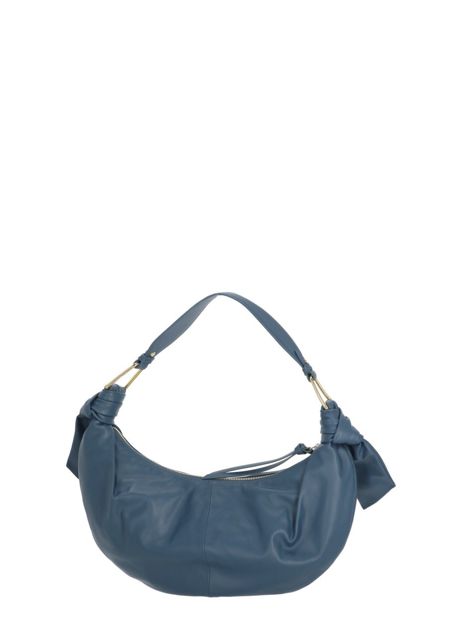 Coccinelle Furoshiki Medium Bag With Slouchy Silhouette And Golden Logo Grijs