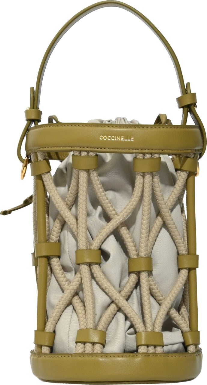 Coccinelle Bags Seagras/Natural Donkergroen