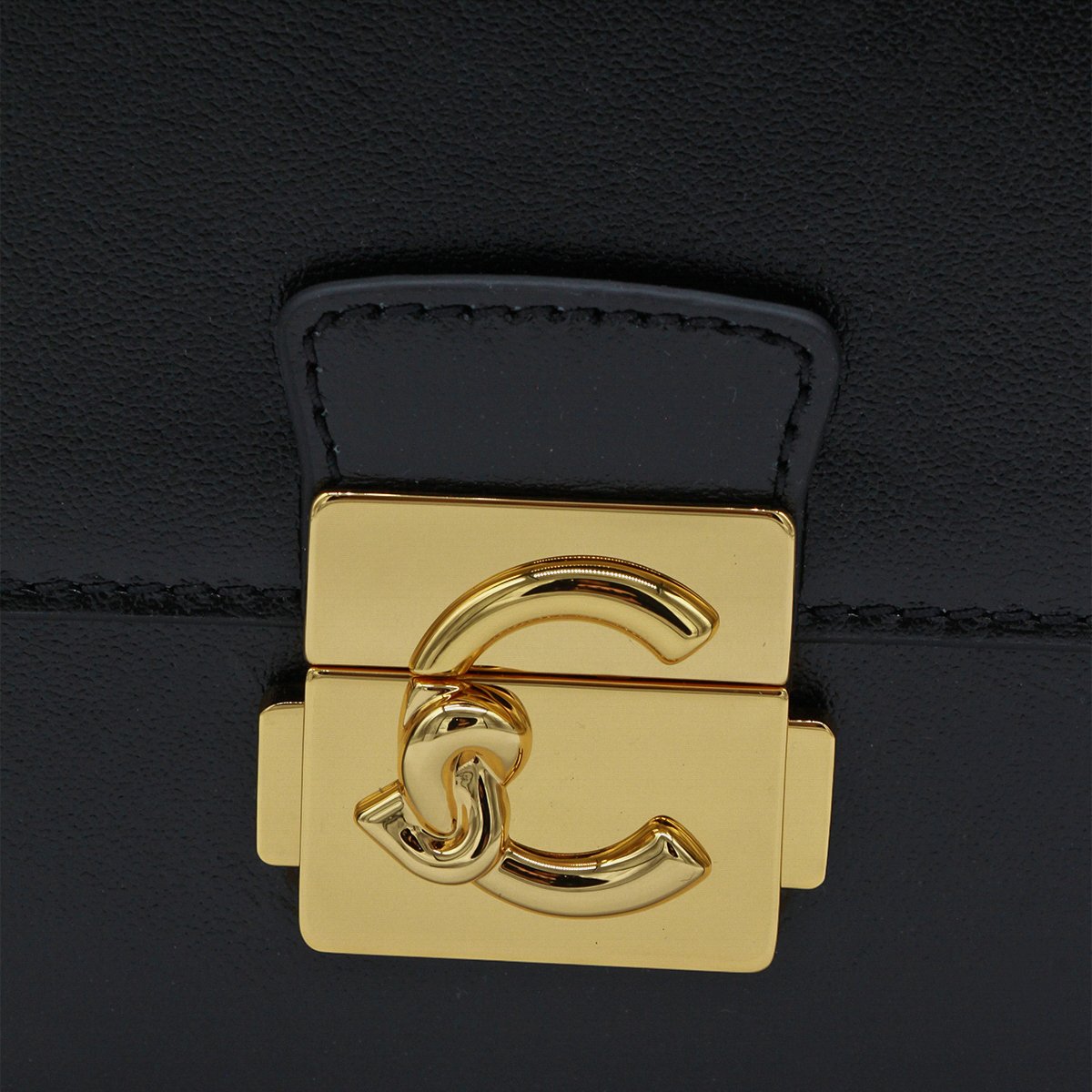 Coccinelle Rectangular Black Handbag Zwart