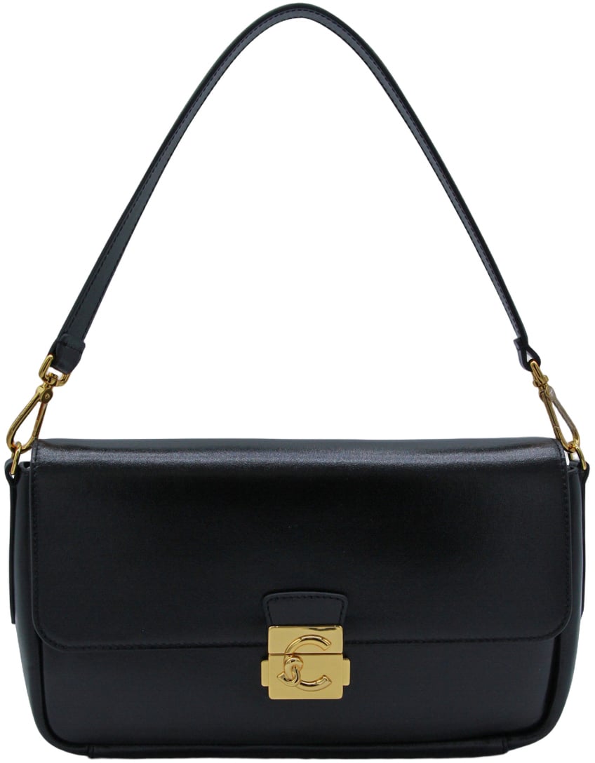 Coccinelle Rectangular Black Handbag Zwart
