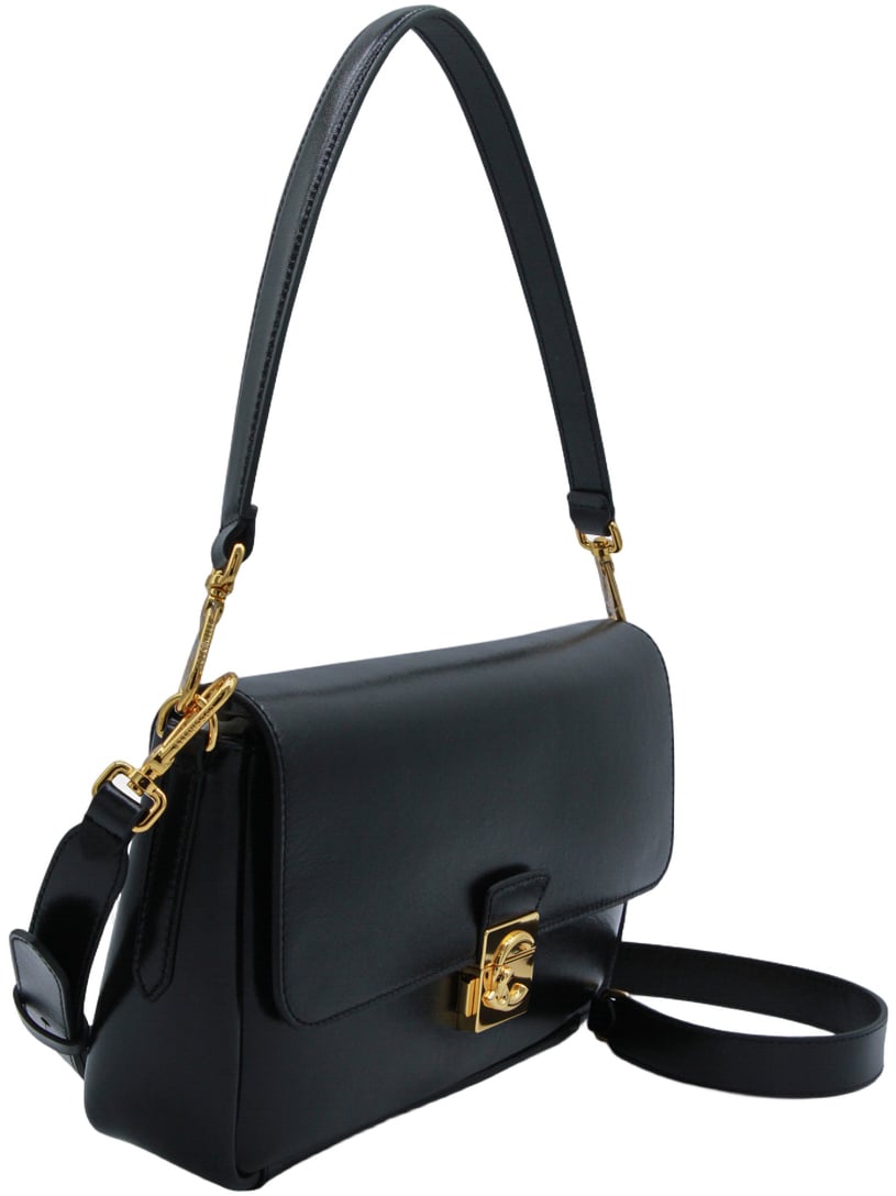 Coccinelle Rectangular Black Handbag Zwart