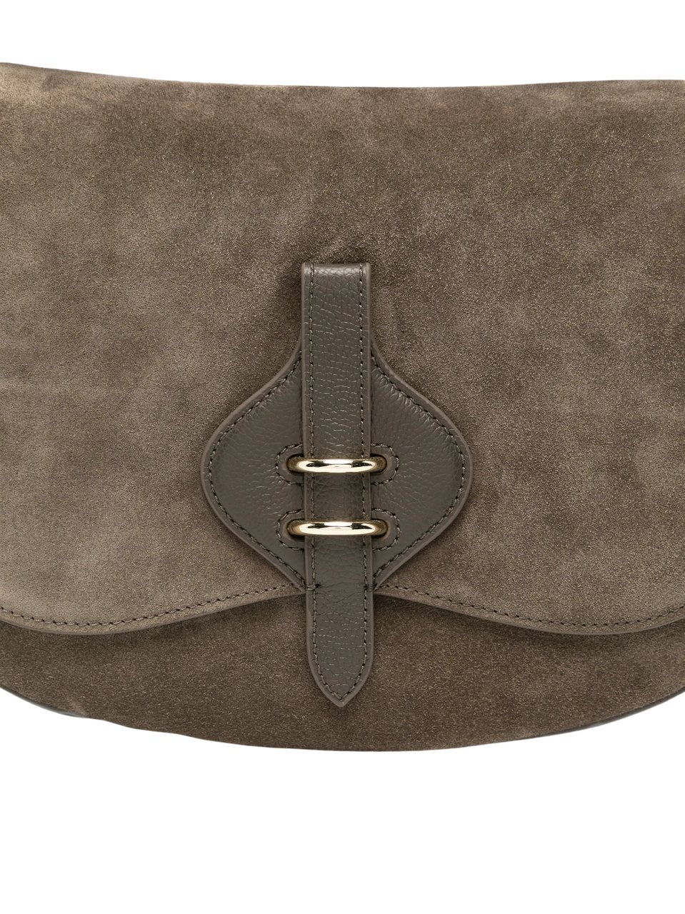 Coccinelle Mavery Medium Suede Shoulder Bag Bruin