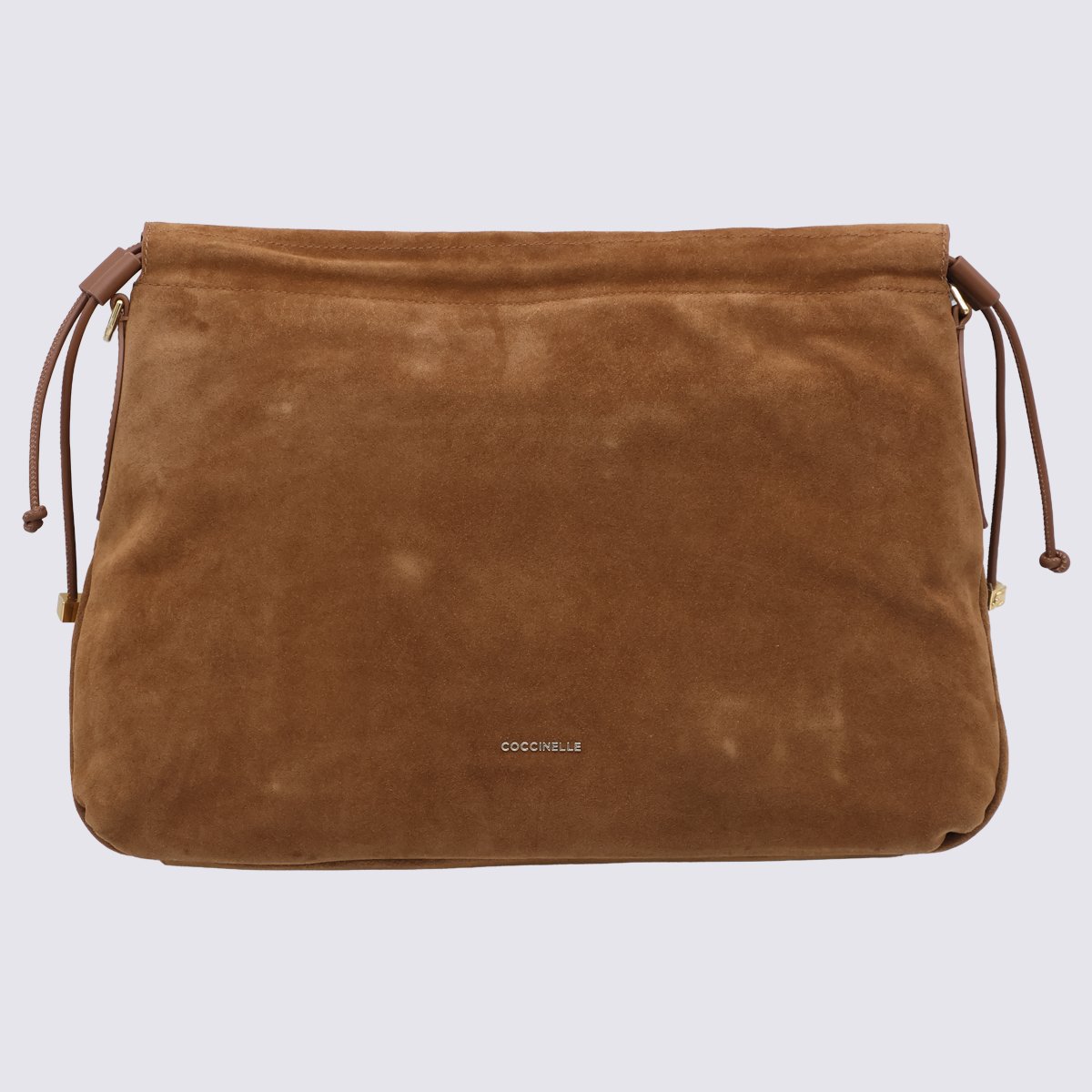 Coccinelle Suede Tote Bag with Embossed Logo Rood
