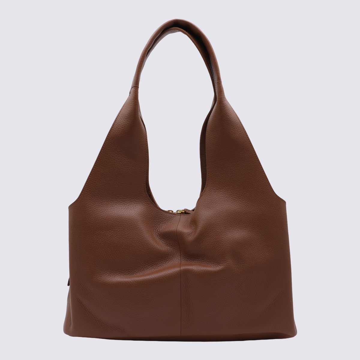 Coccinelle Soft-Structured Handbag with Gold Accents Zwart