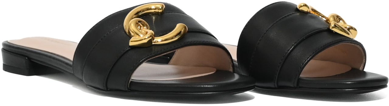 Coccinelle Flat Shoes Black Zwart