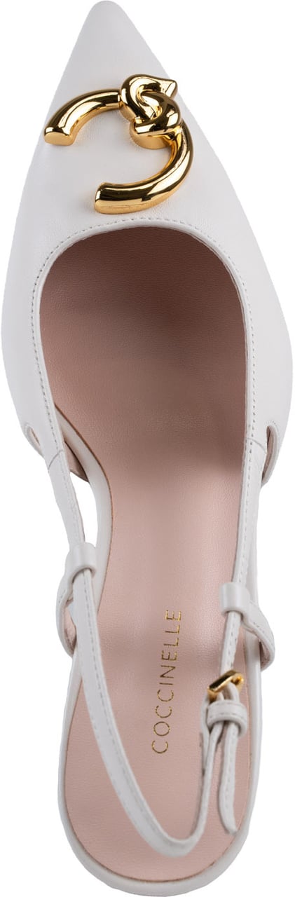Coccinelle With Heel Blanco Wit