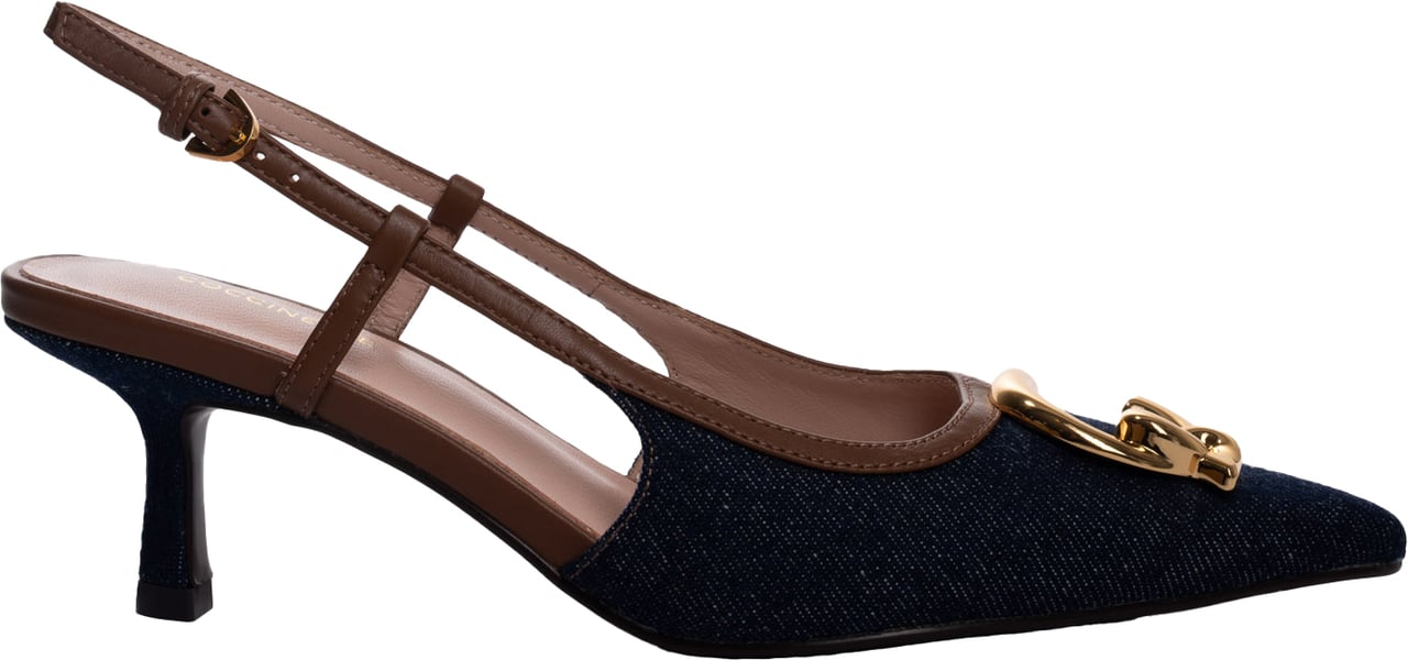 Coccinelle With Heel Blue Dencognac Blauw