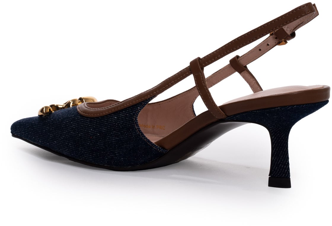 Coccinelle With Heel Blue Dencognac Blauw