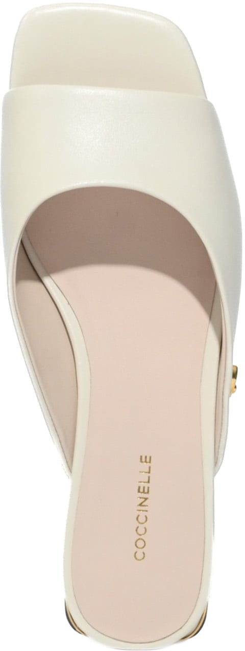 Coccinelle Flat Shoes Pearl Wit