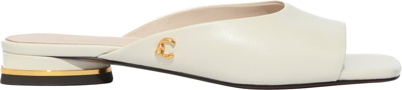 Coccinelle Flat Shoes Pearl Wit