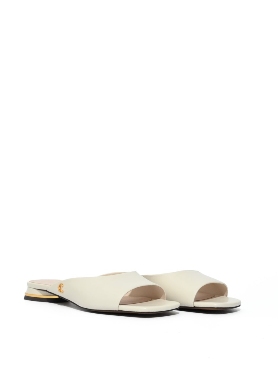 Coccinelle Flat Shoes Pearl Wit