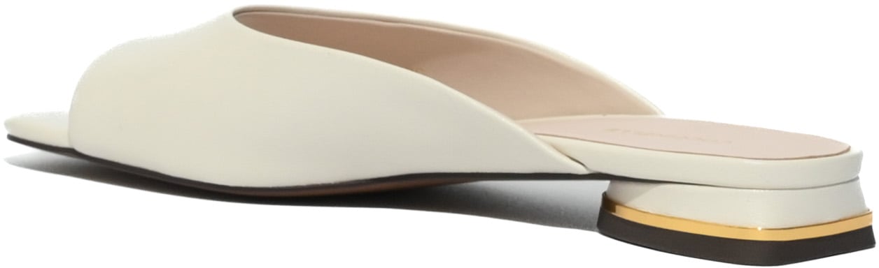 Coccinelle Flat Shoes Pearl Wit