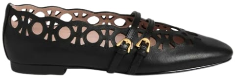 Coccinelle Flat Shoes Black Zwart