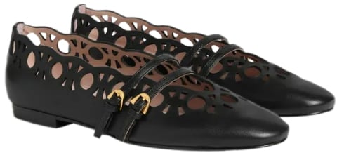 Coccinelle Flat Shoes Black Zwart