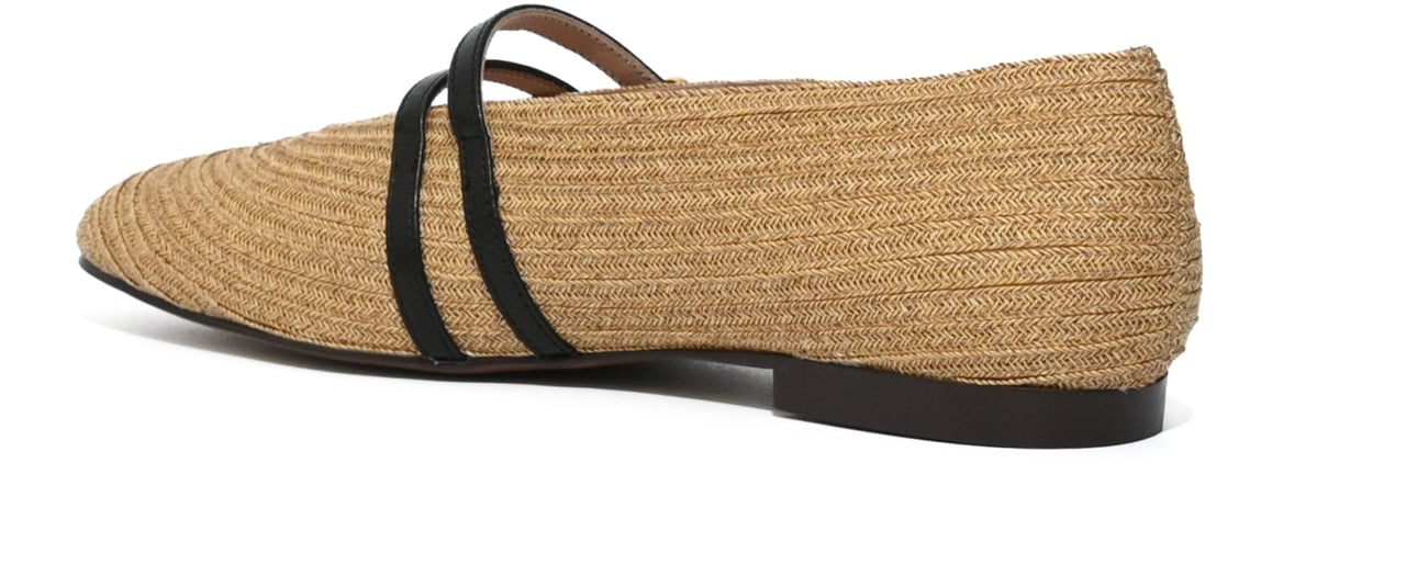 Coccinelle Flat Shoes Natural/Noir Beige