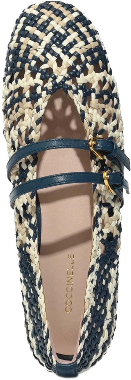 Coccinelle Flat Shoes Multi Deep Blue Divers